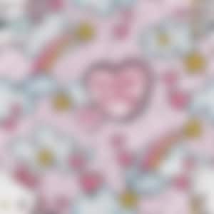 HK Tattoo Valentine su rosa - Modello senza cuciture esclusivo FB VIP Limited