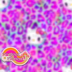 HKxLF Kopf & Logo auf Leopard - FB VIP Limited exclusives Seamless Pattern