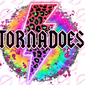Tiedye Glitter TORNADOES PNG | SUBLIMATION | Instant download | Commercial Use | mascot