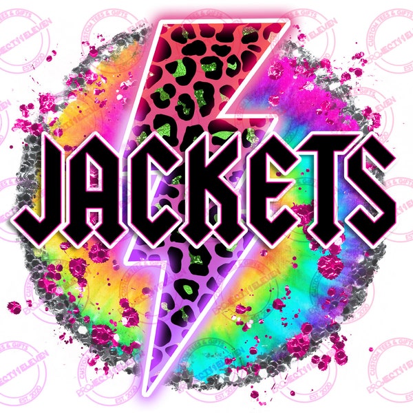 Tiedye Glitter JACKETS PNG | SUBLIMATION | Instant download | Commercial Use | mascot