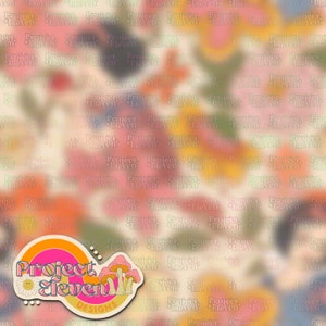 Schneemädchen Blumen Boho | FB VIP Limited exklusiv | Nahtloses Muster