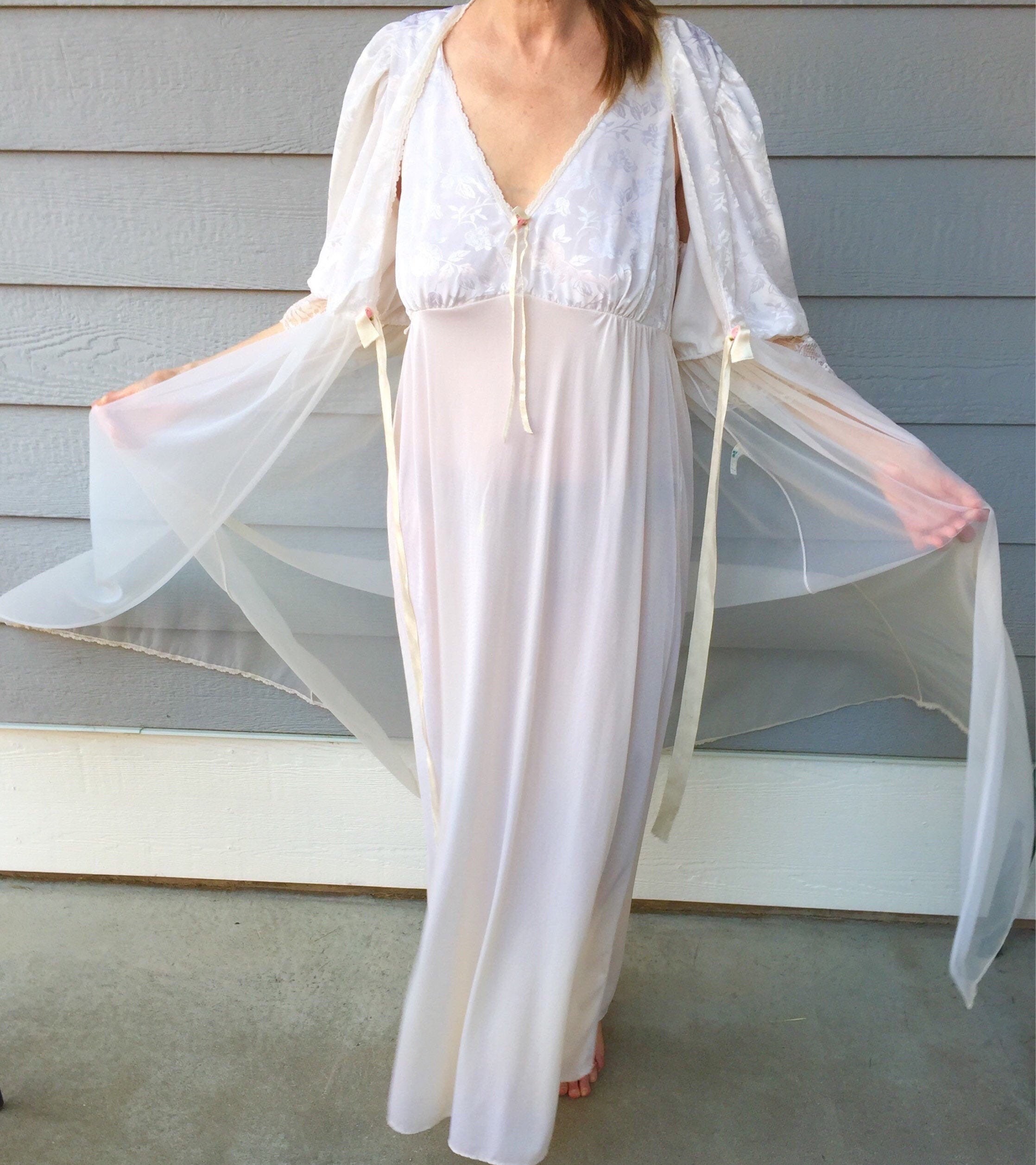 Vintage Tosca California Lingerie Peignoir Set | Etsy