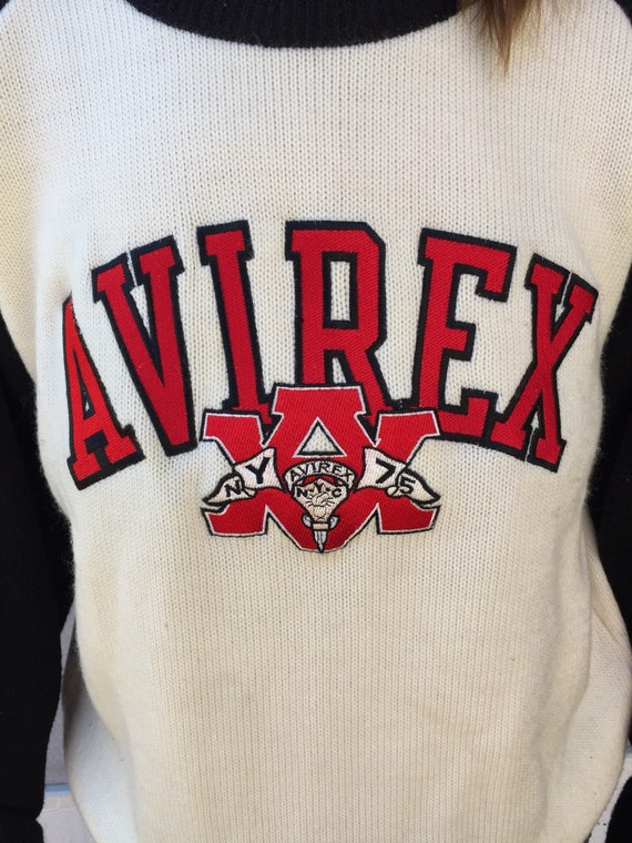 Avirex Sweater NY 75 Knit M/L Unisex Vintage - image 3