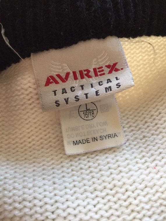 Avirex Sweater NY 75 Knit M/L Unisex Vintage - image 6