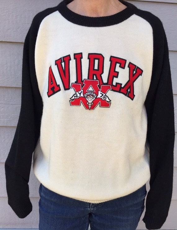 Avirex Sweater NY 75 Knit M/L Unisex Vintage - image 2