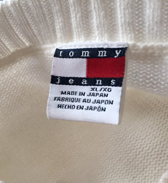 Tommy Hilfiger Sweater Small XS Vintage White - image 5