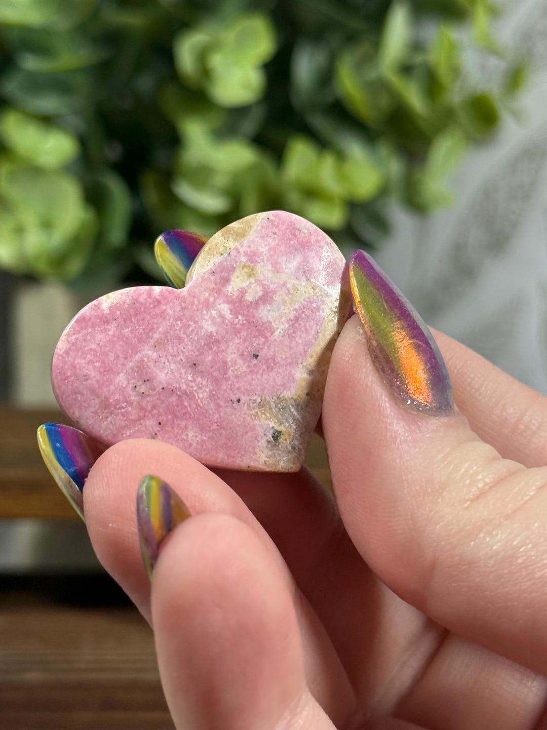 Heart Rhodes Peruvian Rhodonite Heart - Etsy