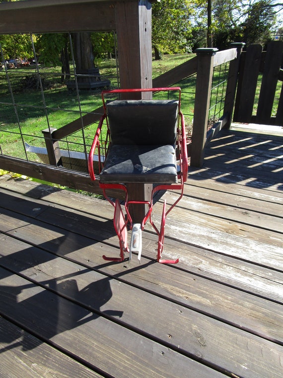 Vintage Schwinn Red Baby Bike Seat Etsy