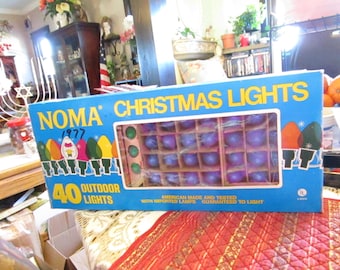 Vintage NOMA Christmas Lights and Westinghouse and Jewel Light 75 lights in all