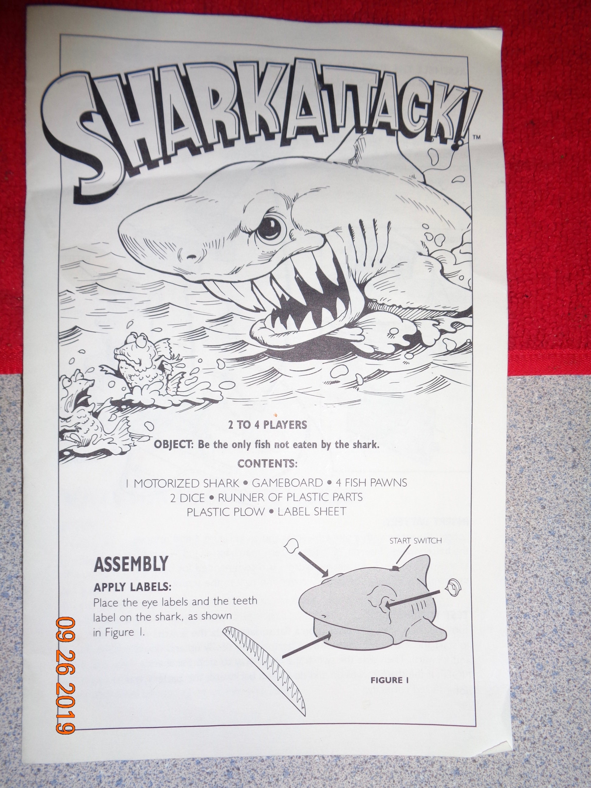 Shark Attack Board Game 1980's Vintage. One of the fun things that was