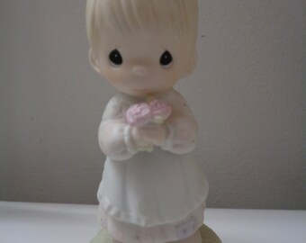 1987 Samuel J Butcher The Enesco Precious Moments Mommy I Love You 112143 Figurine