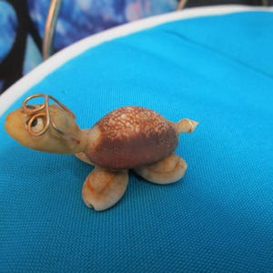 Vintage Souvenir Sea Shell Turtle Figure