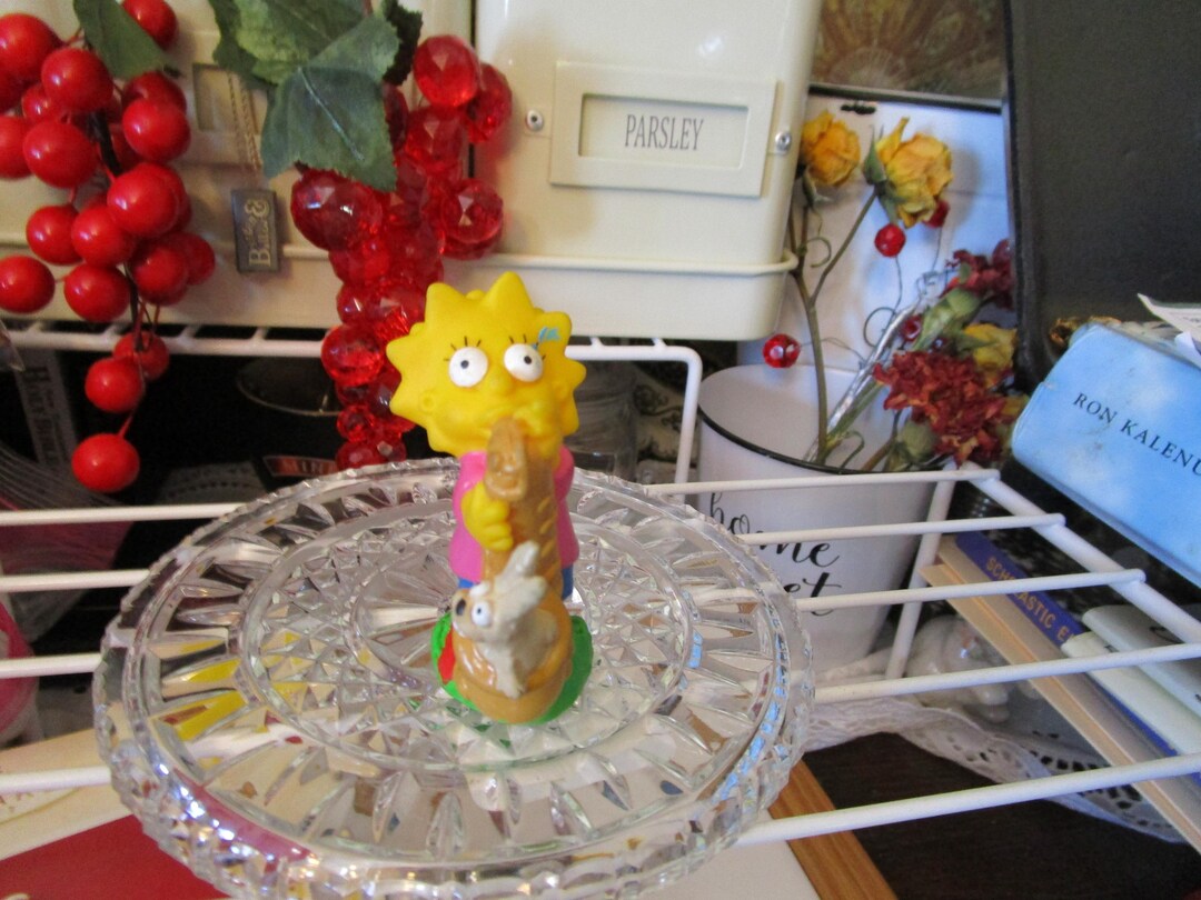 1990 the Simpsons Lisa Simpson Playing Saxophone With a Rabbit Toy ...