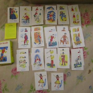 Vintage Mini Old Maid Card Game