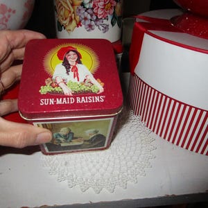 Sun Maid Raisins Tin - Etsy