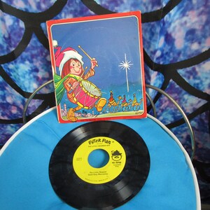 Vintage Little Drummer Boy Peter Pan 45 RPM Record.