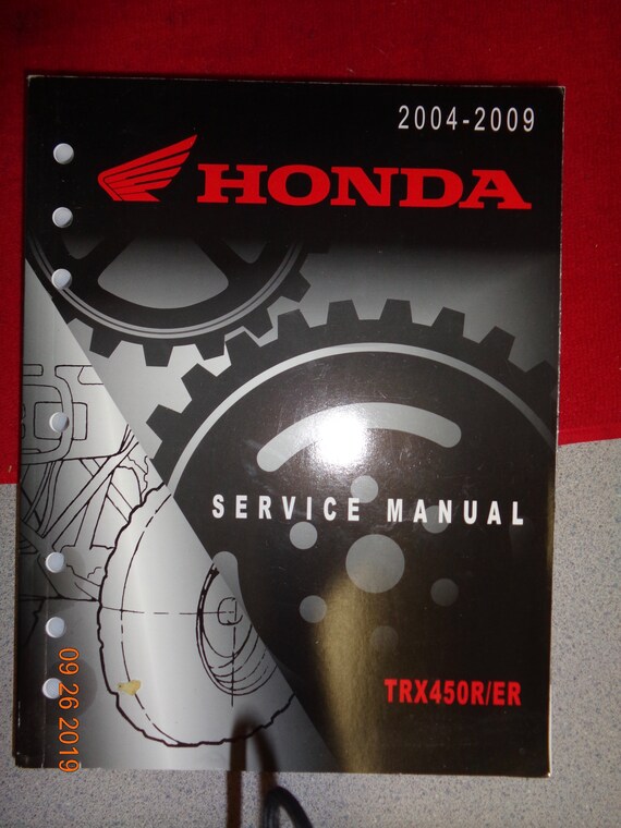 2004-2009 Honda Service Manual TRX450OR/ER - Etsy