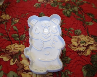 Vintage White Hard Plastic Full Body Koala Bear Cookie Cutter