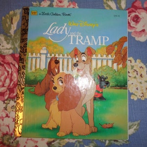 1991 A Little Golden Book Walt Disney&#39;s Lady and the Tramp