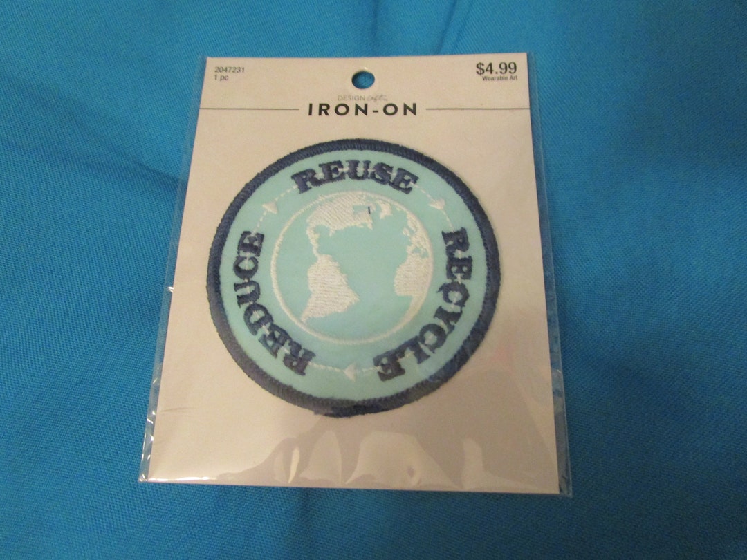 New Reuse Reduce Recycle Iron on Patch Etsy