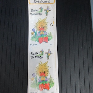 Vintage Suzys Zoo Sealed Package of Easter Blessings Stickers