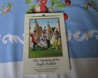 1995 The Mystery of the Eagle Feather by Elspeth Campbell Murphy Illustrated by Joe Nordstrom Three Cousins Detective Club Book 9 Series