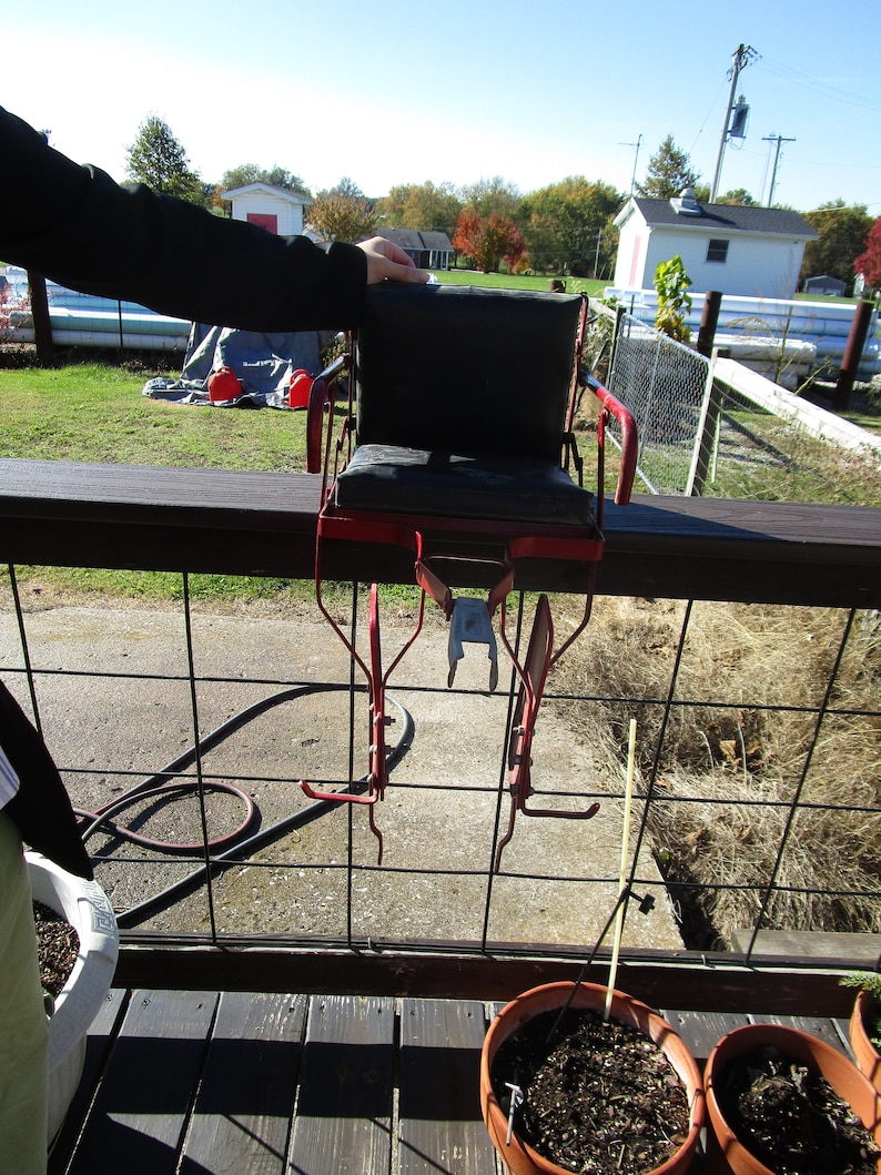 Vintage Schwinn Red Baby Bike Seat Etsy