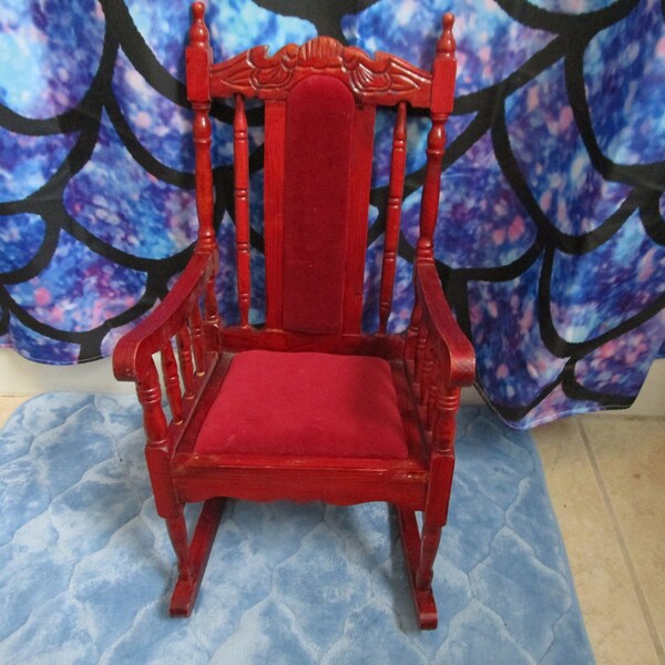 Red Rocking Chair - Etsy