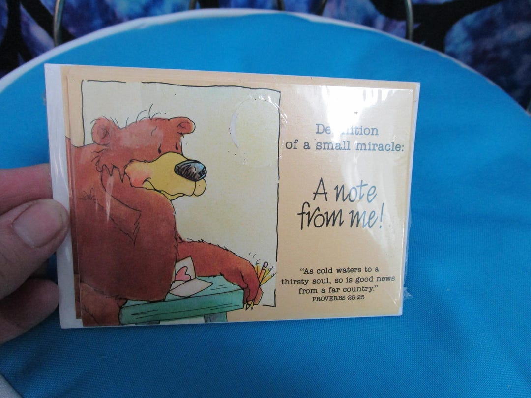 Dayspring Cards Inside Vintage Dayspring Cards 8 Notes and Envelopes Blank Inside Cute Bear on ...