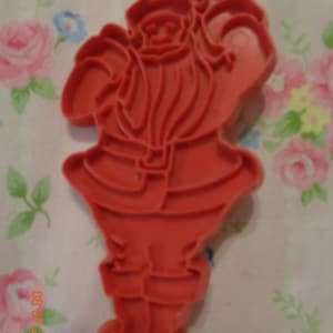 Vintage Tupperware Santa Claus Red Cookie Cutter