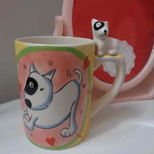 Vintage Spuds MacKenzie Porcelain Mug with figural Spud on handle Huesnbrews