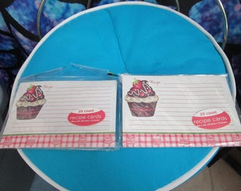 Vintage Never Used 40 Recipe Cards 6 inch x 4 inch
