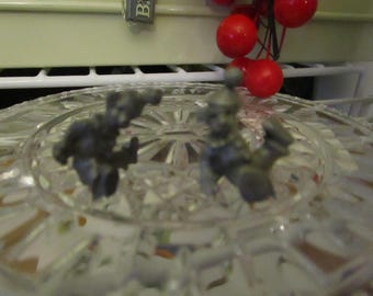 Vintage Lot of 2 Metal Clowns Miniatures