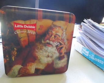 2000 Little Debbie Christmas Tin Can