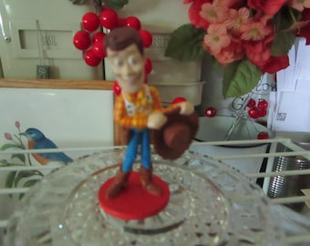 Vintage Disney Pixar Woody Toy Figure for pretend play or a cake topper
