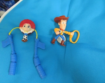 Lot of 2 small Disney Toy Story Toys Figures Woody and Jessie