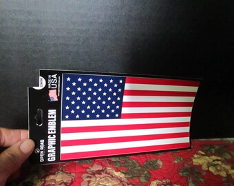 New American Flag Graphic Emblem