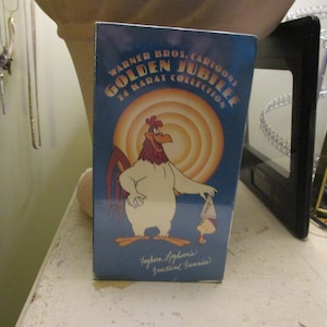 Never Opened VHS Foghorn Leghorn Golden Jubilee 24 Karat Collection Warner Bros. Cartoons