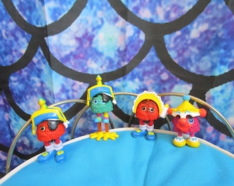 1989 McDonalds Funny Fry Friends Toy Figures with Costumes