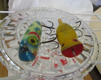 Vintage Lot of 2 old fishing lures Arbogast Hula Popper and South Bend Spin Oreno by South Bend Bait Company