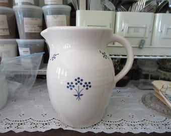 RARE Vintage Spectrum by Pfaltzgraff County Fair Stoneware Carafe Pitcher