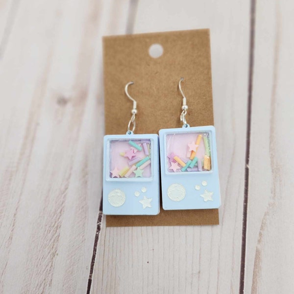 Pastel Gamer Earrings (Available in Regular and Clip-On!)