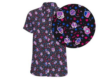 90s Surprise Bi Pride Button-Up (Made-to-Order)