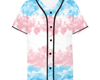 Transgender Sky Pride Baseball Jersey (Made-to-Order)