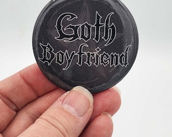 Goth Boyfriend 2.25 inch button
