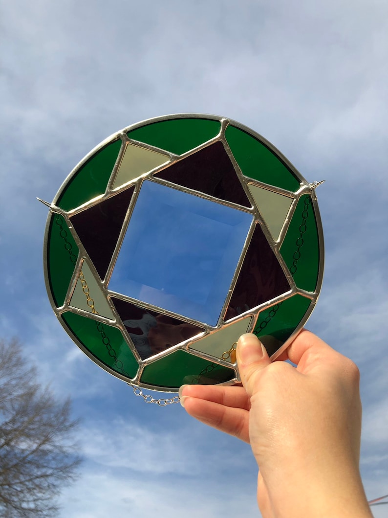 Geometric Bevel Suncatcher
