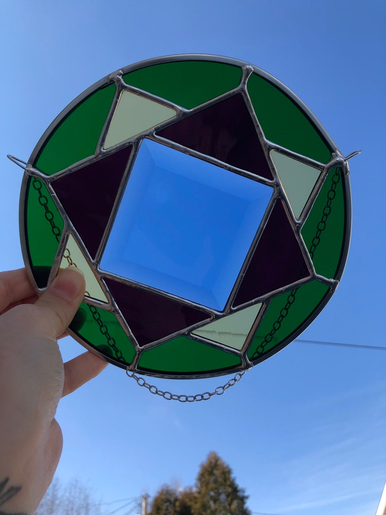 Geometric Bevel Suncatcher