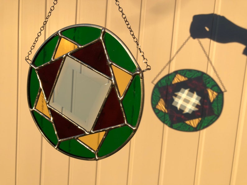 Geometric Bevel Suncatcher