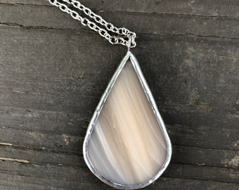 Peach Glass Pendant