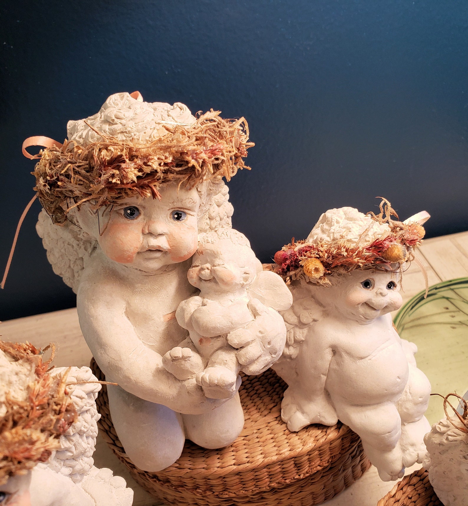Lot of 7 Dreamsicles Figurines Cherub Angel Signed Cupid Etsy